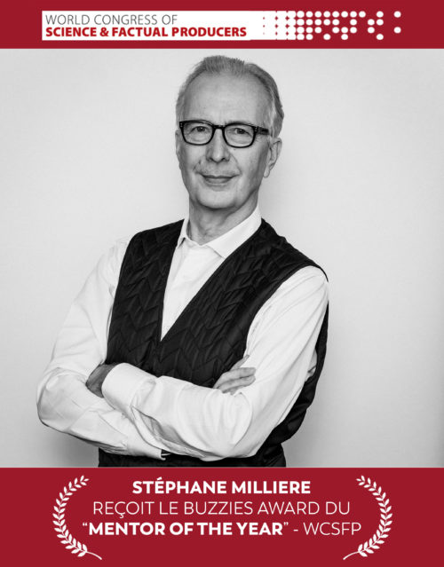 Stéphane MILLIÈRE, President of GEDEON MEDIA GROUP awarded "MENTOR OF THE YEAR" at WCSFP